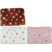 Dolphin Kalem Çantası Peluş Yaldızlı Geniş Pc-631 - 1