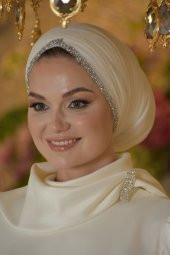 DENİZ YILDIZI BEYAZ ABİYE ELBİSE - 7