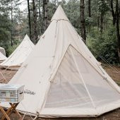 Naturehike Profound 9.6 Carpa Glamping Aile Çadırı | Cotton Pyramid Kanvas | - 11