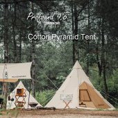 Naturehike Profound 9.6 Carpa Glamping Aile Çadırı | Cotton Pyramid Kanvas | - 12