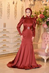 DEVA BORDO ABİYE ELBİSE - 4
