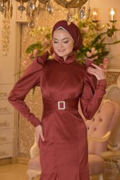 DEVA BORDO ABİYE ELBİSE - 7