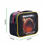 Sentor 3 Bölmeli İlkokul Okul Sırt Çantası Ve Beslenme Çantası Basketball Bordo - 4