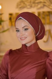 LAVİN BORDO ABİYE ELBİSE - 2