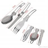 Nurgaz Katlanır Kaşık Bıçak Çatal Set - 2