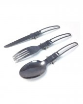 Nurgaz Katlanır Kaşık Bıçak Çatal Set - 3