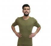 Asker Yeşil Örgü Kısa Kol - 1