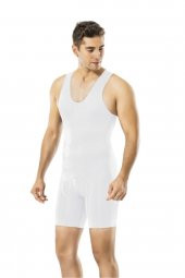 Formfit 6955 Erkek Tam Boy Toparlayıcı Korse ( Beyaz Renk) - 1