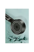 Turbo Fan 5 Fonksiyonlu Su Tasarruflu Duş Başlığı Turbo El Duşu Siyah - 5