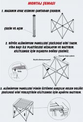 Nurgaz Alüminyum Kamp Masası Küçük - 4