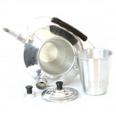 Madfox Çift Taraflı Alüminyum Çaydanlık N°22 Süzgeçli Demlik - 2