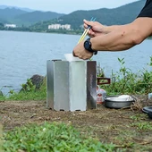 Naturehike Katlanır Rüzgar Kesici Aparat | 10 Parça | - 5