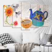 Çay Saati 5 Parça Mdf Tablo - 1