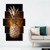 Ananas 5 Parça Mdf Tablo - 1