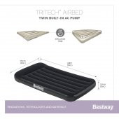 Bestway Tritech Airbad Elektrikli Tek Kişilik Şişme Yatak 188cm x 99cm 30cm - 7
