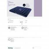 Bestway Pavillo Air Mattress Queen Çift Kişilik Şişme Yatak 203*152*22cm - 9