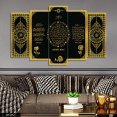 Gold Dualar 5 Parça Mdf Tablo - 1