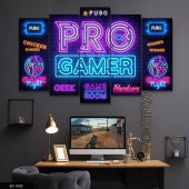 Pubg Pro Gamer 5 Parça Mdf Tablo - 1