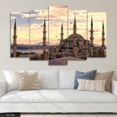 Sultanahmet Camii 5 Parça Mdf Tablo - 1