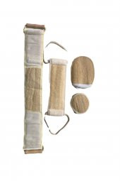 Uzun Kabak Lifi İpli Kabak Lifi Küçük El Geçme Bora Lif 4 Adet Set Duş - 1