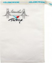 Kelebek Kese Siyah Ve Beyaz İstanbul Nakış İşlemeli Kese 2 Adet thumbnail 3