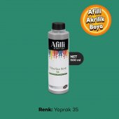 Afilli Yaprak 35 Su Bazlı Ev Bakım Ve Hobi Boyası 500 ML - 1