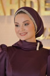 DENİZ YILDIZI MÜRDÜM ABİYE ELBİSE - 4