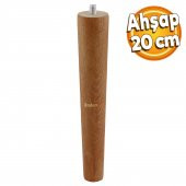 Ahşap Ayak Sehpa Masa Puf Tabure Ünite Koltuk Ayağı M8 Civatalı 20 cm Mobilya Ayakları - 1
