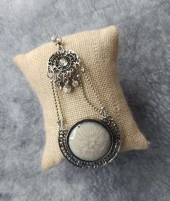 Küpe Otantik Swaroski Taşlı Vintage Sallantılı Küpe Takı Hediye - 2