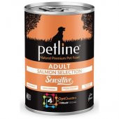 Petline Super Premium Yetişkin Köpek Konservesi Somonlu Pate 400 Gr (Sensitive) - 1