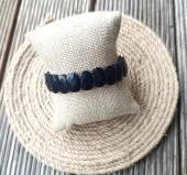 Bileklik Obsidyen Doğal Taş Çakra Enerji Yoğo Lastikli Bilezik Kadın Erkek Takı - 2