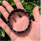 Bileklik Obsidyen Doğal Taş Çakra Enerji Yoğo Lastikli Bilezik Kadın Erkek Takı - 3