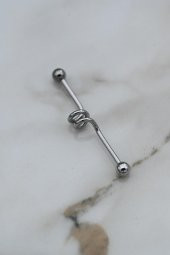 316L CERRAHİ ÇELİK SPİRAL FİGÜR KÖPRÜ PİERCİNG-0VP174 - 2