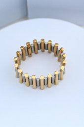 GOLD/GÜMÜŞ ÖZEL SERİ ÇELİK BİLEKLİK-OZELSERIBILEKLIK18 - 5