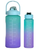 Temel 2 li Motivasyon Matarası Su Yeşili Kapak thumbnail 2