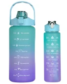 Temel 2 li Motivasyon Matarası Su Yeşili Kapak thumbnail 1