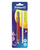 Pelikan Kalem Tipi Silgi Yedekli Blister Kırmızı - 1