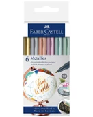 Faber Castell 6lı Metalik Markör Set - 1