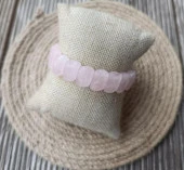 Bileklik Pembe Kuvars Doğal Taş Çakra Enerji Yoğo Lastikli Bilezik Kadın Erkek Takı thumbnail 3