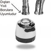AletÇantam Batarya Kubar Boru Başlığı 2 Fonksiyonlu Süzgeçli Kafa ucu - 2