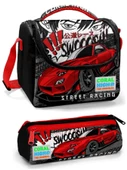 Coral High İlkokul Çantası Seti Siyah Kırmızı Araba - Erkek Çocuk - 4