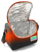 Coral High Okul Çantası ve Beslenme Çanta Seti - Usb Soketli - Siyah Turuncu Gradyan Erkek Çocuk thumbnail 3