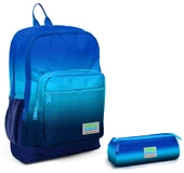 Coral High Lacivert Mavi Gradyan İlkokul Sırt Çantası ve Kalemlik Seti thumbnail 1