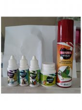 Kuş Sağlık Seti ishal-Tüy-Vitamin-Probiyotik-Bit Bakım Seti - 1