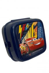 Cars Beslenme Kutusu Lacivert 4 Bölmeli Erkek Figürlü 1 Adet Şimşek Mecqueen Yemek Saklama Kabı Lacivert Beslenme Çantası - 2