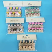 Figürlü İpli Notluk Mandal Fotoğraf Mandalı thumbnail 2