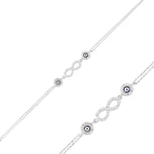 Lucky Life 925 Ayar Gumuss Sonsuzluk Bayan Bileklik - 1