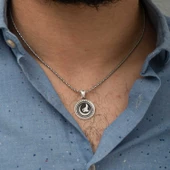 Lucky Life 925 Ayar Gumuss Hilal Bozkurt Kolye - 3