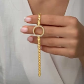 Lucky Life 925 Ayar Gumuss Çeyrek Takılabilen Altın Kaplama Lucky Life Lucky Life Kadın Bileklik - 3