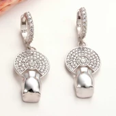 ​Lucky Life 925 Ayar Gumuss  Sallantılı Kaplan Figürlü Lucky Life Lucky Life Kadın Küpe - 1